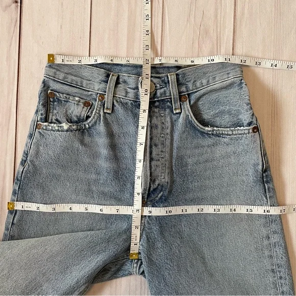 Vintage 90s AGOLDE Pinch Waist Straight Leg Jeans Womens 24” Waist *See Listing* - Picture 15 of 16